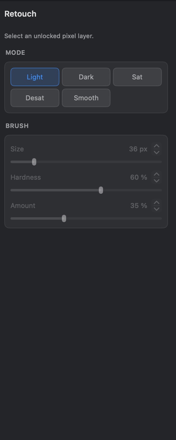 Retouch inspector